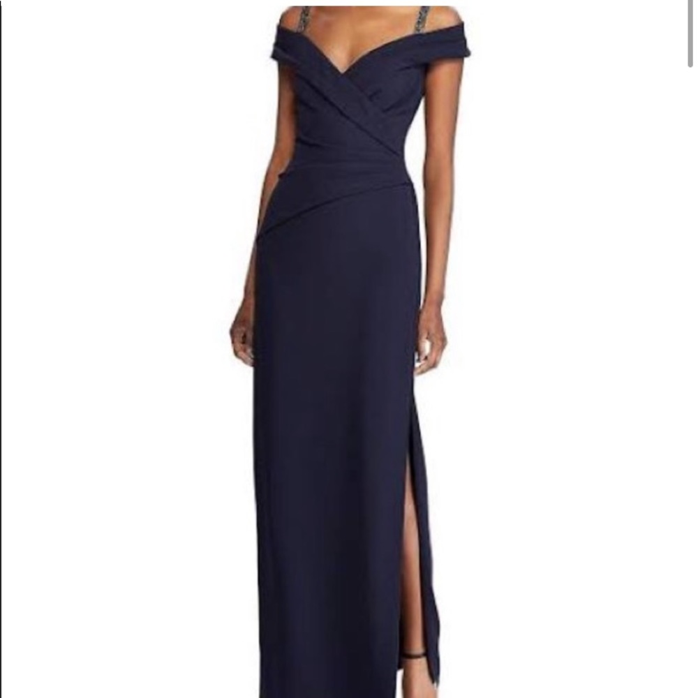 Navy blue elegant dress with store tags